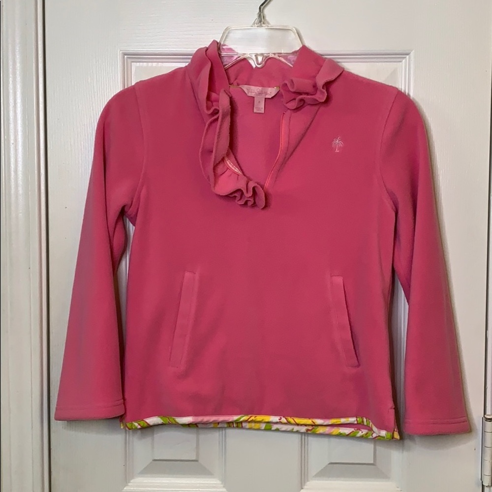 Lilly Pulitzer Girls sz 8 “Ridge” Fleece Pullover